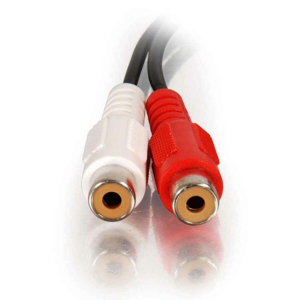 C2G 6in Value Series One 3.5mm Stereo Male To Two RCA Stereo Female Y-Cable - Image 2