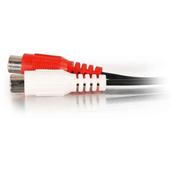 C2G 6in Value Series One 3.5mm Stereo Male To Two RCA Stereo Female Y-Cable - Image 3