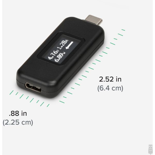 Plugable USB C Power Meter Tester for Monitoring USB-C Connections up to 240W - Digital Multimeter Tester for USB-C Cables, Laptops, Phones and Chargers - Image 4
