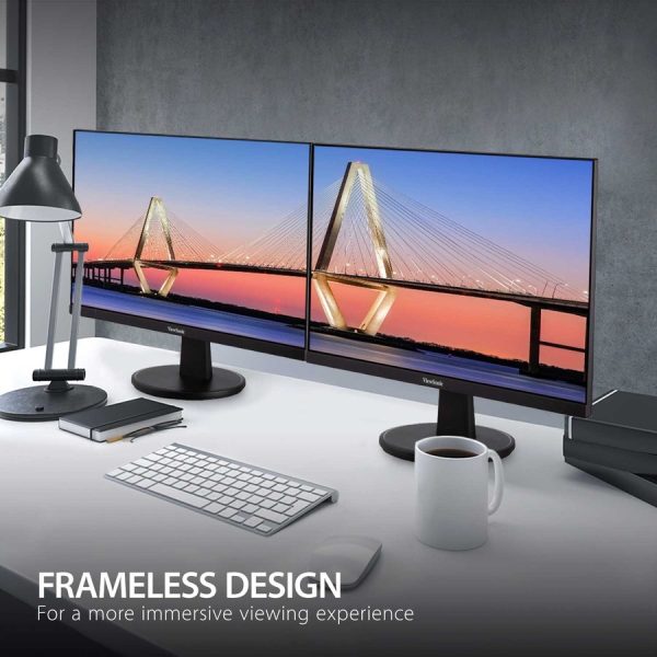 ViewSonic VA2747-MHJ 27 Inch Full HD 1080p Monitor with Advanced Ergonomics, FreeSync, 100Hz, Ultra-Thin Bezel, Eye Care, HDMI, VGA Inputs for Home and Office - Image 4