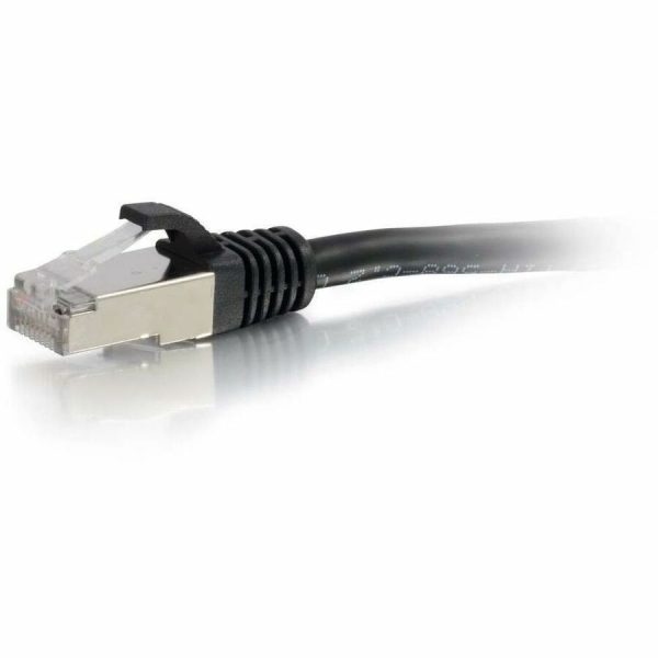 C2G-12ft Cat6 Snagless Shielded (STP) Network Patch Cable - Black - Image 2