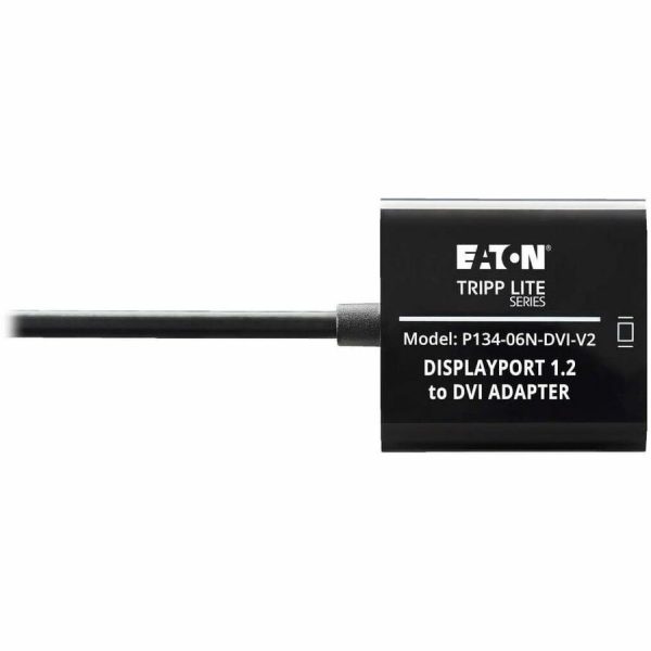 Eaton Tripp Lite Series DisplayPort to DVI Active Adapter Video Converter, DP ver 1.2, (M/F), 6-in. (15.24 cm) - Image 7