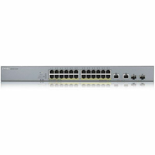 ZYXEL GS1350-26HP 24-Port Gigabit Smart Nebula Cloud Managed PoE Switch | 24 PoE+ Ports at 375W with 2 SFP Uplinks - Image 3