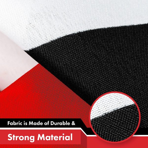 Yemen (Yemeni) Flag | 3x5 feet | Printed 150D, Indoor/Outdoor, Vibrant Colors, Brass Grommets, Quality Polyester, Much Thicker More Durable Than 100D and 75D Polyester - Image 4