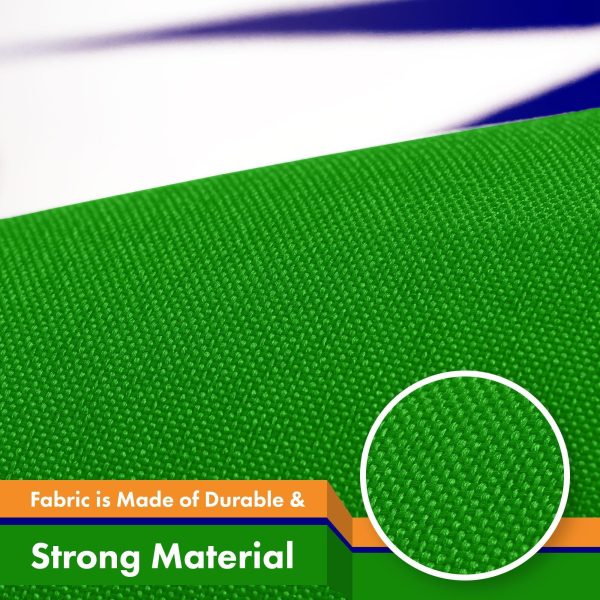 G128 2 Pack: India (Indian) Flag | 3x5 feet | Printed 150D Indoor/Outdoor, Vibrant Colors, Brass Grommets, Quality Polyester, Much Thicker More Durable Than 100D 75D Polyester - Image 4