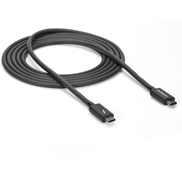 StarTech.com 2m (6.6ft) Thunderbolt 3 Cable, 20Gbps, 100W PD, 4K Video, Thunderbolt-Certified, Compatible w/ TB4/USB 3.2/DisplayPort - Image 5
