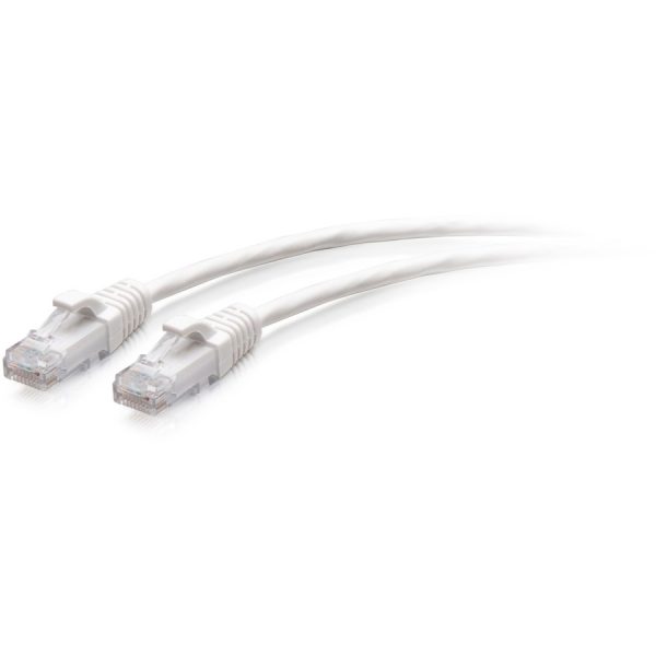 C2G 1ft Cat6a Snagless Unshielded (UTP) Slim Ethernet Patch Cable - White