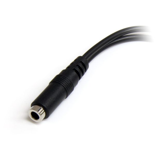 StarTech.com 3.5mm 4 Position to 2x 3 Position 3.5mm Headset Splitter Adapter - F/M - Image 2