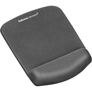 Fellowes® PlushTouch™ Foam Mouse Pad Wrist Support with MICROBAN® - Graphite (9252201)