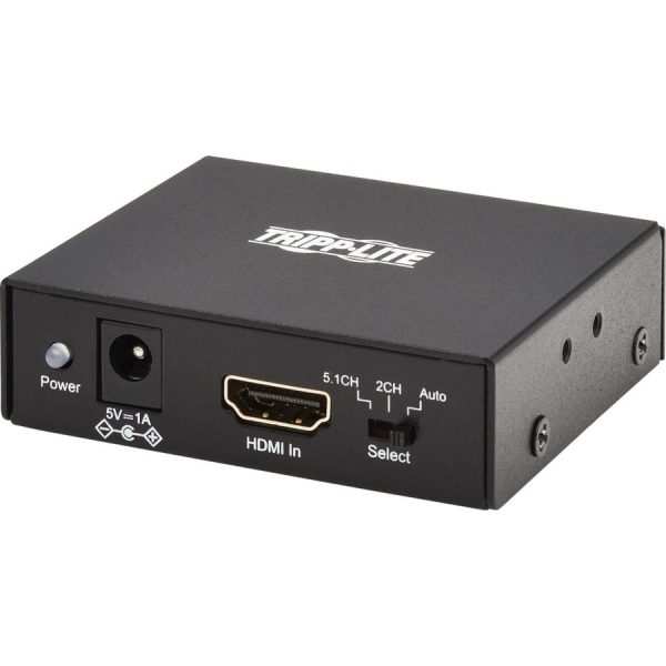 Eaton Tripp Lite Series 4K HDMI Audio De-Embedder/Extractor with TOSLINK, RCA and 3.5 mm Stereo Output, 5.1 Channel, HDCP 2.2, 4K 60 Hz - Image 3