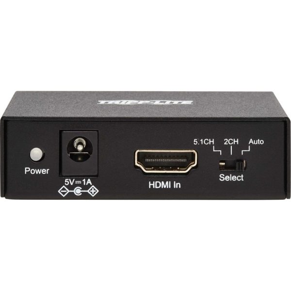 Eaton Tripp Lite Series 4K HDMI Audio De-Embedder/Extractor with TOSLINK, RCA and 3.5 mm Stereo Output, 5.1 Channel, HDCP 2.2, 4K 60 Hz - Image 5