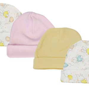 Girls Baby Caps (pack Of 4) Nc_0268