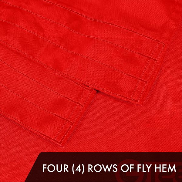 G128 3 Pack: Canada Canadian Flag | 6x10 Ft | ToughWeave Series Embroidered 300D Polyester | Country Flag, Embroidered Design, Indoor/Outdoor, Brass Grommets - Image 5