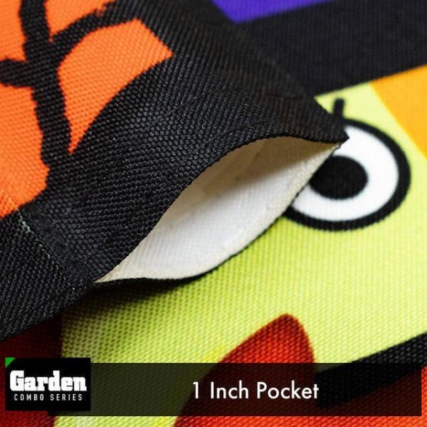 G128 Combo Pack: Garden Flag Stand Black 36x16 Inch & Garden Flag Witch Bats Spiders 12x18 Inch - Image 4