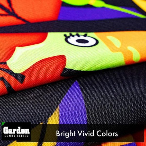 G128 Combo Pack: Garden Flag Stand Black 36x16 Inch & Garden Flag Witch Bats Spiders 12x18 Inch - Image 5