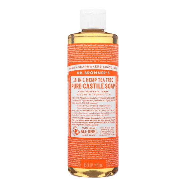 Dr. Bronner's - Castile Liquid Sp T/tree - 1 Each-16 FZ - Image 2