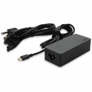 Addon Lenovo 4X20M26268 Compatible 65W 20V at 3.25A Black USB-C Laptop Power Adapter and Cable