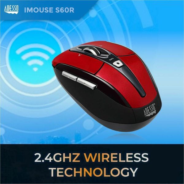 Adesso iMouse S60R - 2.4 GHz Wireless Programmable Nano Mouse - Image 2