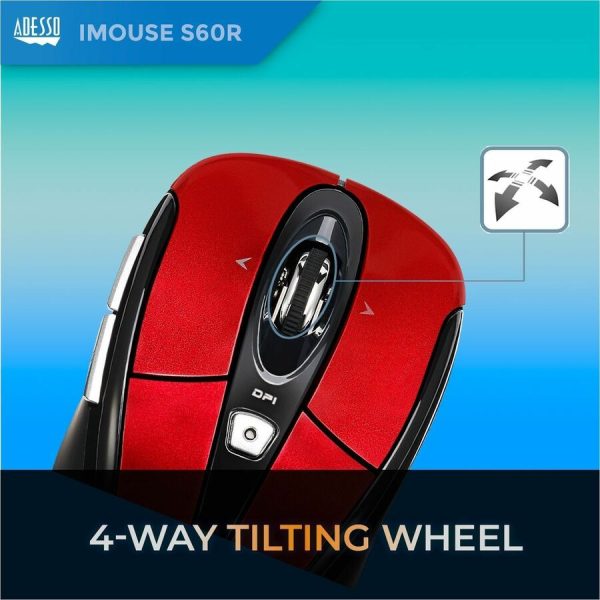 Adesso iMouse S60R - 2.4 GHz Wireless Programmable Nano Mouse - Image 7