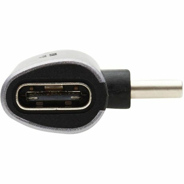 Eaton Tripp Lite Series USB-C to 3.5 mm Headphone Jack Adapter for Hi-Res Stereo Audio - PD 3.0 and QC 2.0 Charging, Silver - Image 8