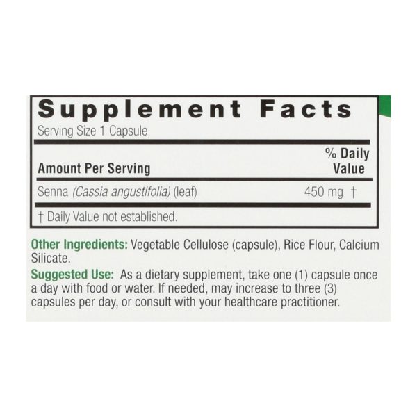 Nature's Answer - Senna Leaf - 90 Capsules - Image 3