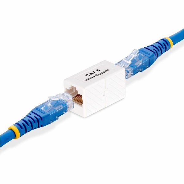 StarTech.com RJ45 Coupler 5-Pack, Inline Cat6 Coupler, Female to Female (F/F) T568 Connector, Unshielded Ethernet Cable Extension - Image 4