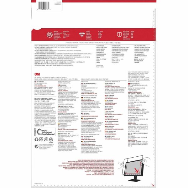 3M™ High Clarity Privacy Filter for 21.5in Monitor, 16:9, HC215W9B - Image 4