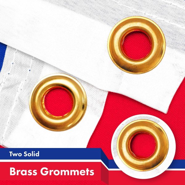 G128 10 Pack: Cambodia Cambodian Flag | 3x5 Ft | LiteWeave Pro Series Printed 150D Polyester | Country Flag, Indoor/Outdoor, Vibrant Colors, Brass Grommets, Thicker and More Durable Than 100D 75D Poly - Image 2