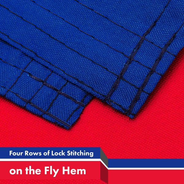 G128 10 Pack: Cambodia Cambodian Flag | 3x5 Ft | LiteWeave Pro Series Printed 150D Polyester | Country Flag, Indoor/Outdoor, Vibrant Colors, Brass Grommets, Thicker and More Durable Than 100D 75D Poly - Image 5