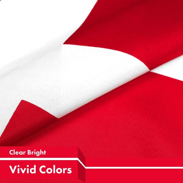 Denmark Danish Flag 3x5 Ft 3-Pack 150D Printed Polyester By G128 - Image 3