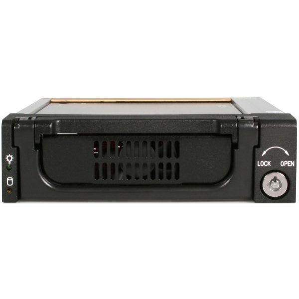 StarTech.com Aluminum Black SATA Hard Drive Drawer - Storage mobile rack - black - Image 3