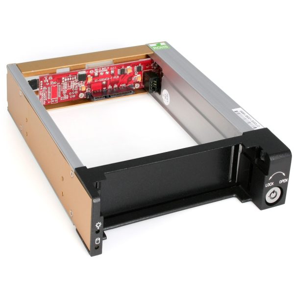StarTech.com Aluminum Black SATA Hard Drive Drawer - Storage mobile rack - black - Image 5