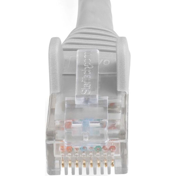 StarTech.com 20ft (6m) CAT6 Ethernet Cable, LSZH (Low Smoke Zero Halogen) 10 GbE Snagless 100W PoE UTP RJ45 Gray Network Patch Cord, ETL - Image 2