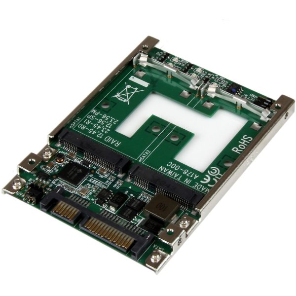 StarTech.com Dual mSATA SSD to 2.5" SATA RAID Adapter Converter - Image 3
