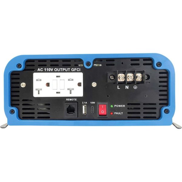 Eaton Tripp Lite Series 3000W Heavy-Duty Compact Power Inverter - 2x 5-15/20R, USB Charging, Pure Sine Wave, Wired Remote - Image 2