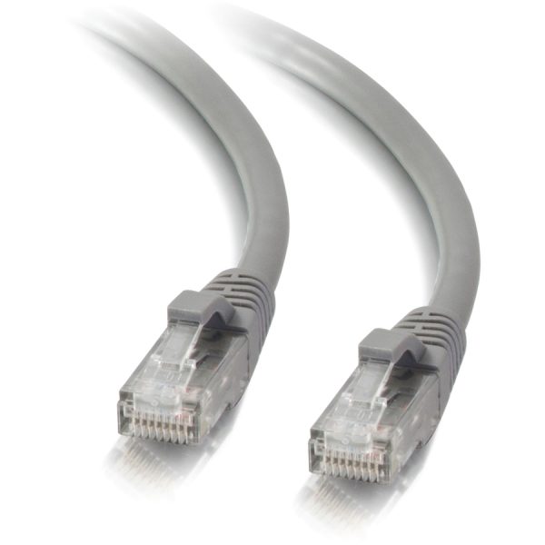 C2G 25ft Cat5e Snagless Unshielded (UTP) Network Patch Ethernet Cable-Gray - Image 2