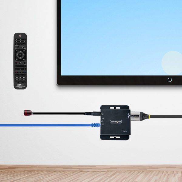 StarTech.com 4K HDMI Extender over CAT6/CAT5 Ethernet Cable, 4K 30Hz or 1080p 60Hz Video Extender, HDMI Transmitter and Receiver Kit - Image 8