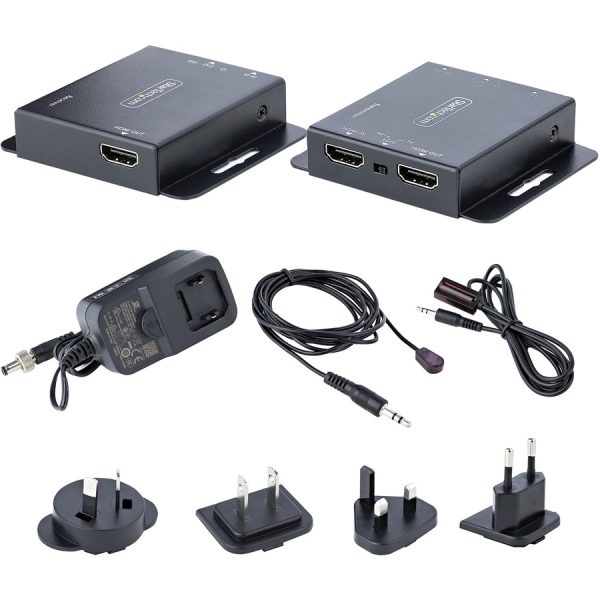 StarTech.com 4K HDMI Extender over CAT6/CAT5 Ethernet Cable, 4K 30Hz or 1080p 60Hz Video Extender, HDMI Transmitter and Receiver Kit - Image 9