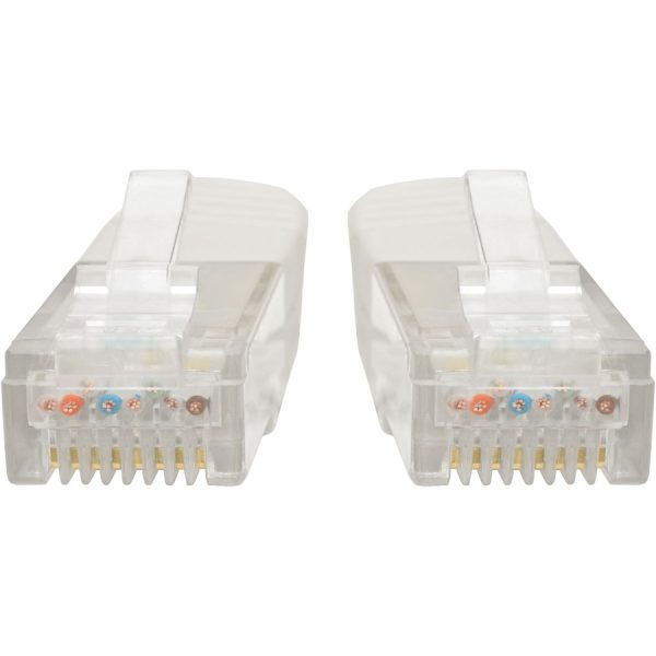 Eaton Tripp Lite Series Cat6 Gigabit Molded (UTP) Ethernet Cable (RJ45 M/M), PoE, White, 3 ft. (0.91 m) - Image 2