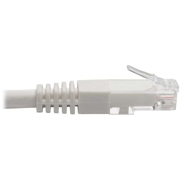 Eaton Tripp Lite Series Cat6 Gigabit Molded (UTP) Ethernet Cable (RJ45 M/M), PoE, White, 3 ft. (0.91 m) - Image 3