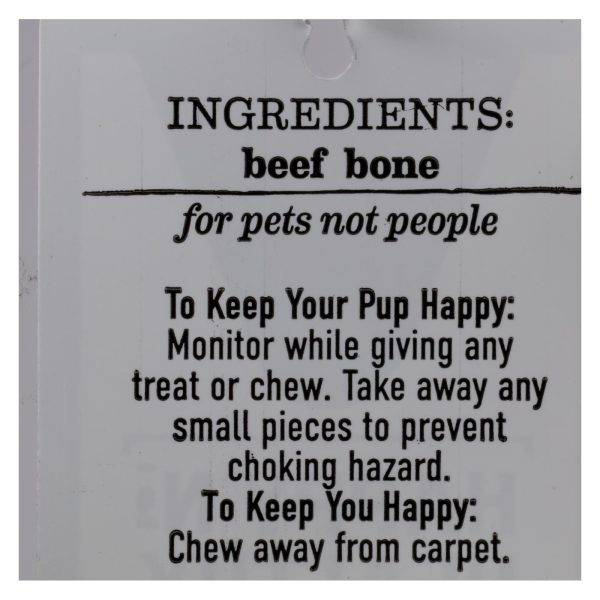 Happy N Healthy Pet - Dog Bone Beef Rib - Case of 12 - 1 CT - Image 2