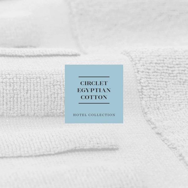 Luxury Bath Mat Floor Towel Set   Absorbent Cotton Hotel Spa Shower Bathtub Mats [Not a Bathroom Rug] 22 x34  | 2 Pack | Gray White - Image 6