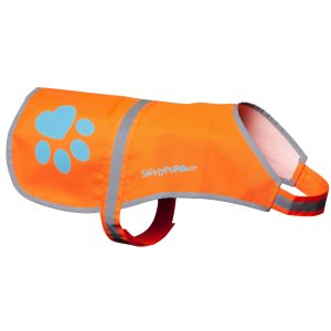 Reflective Dog Vest. Hi Visibility Fluorescent Blaze Orange Dog Vest Helps Protect Your Best Friend. Safeguard Your PUP from Motorists & Hunting Accidents On or Off Leash. (Large)