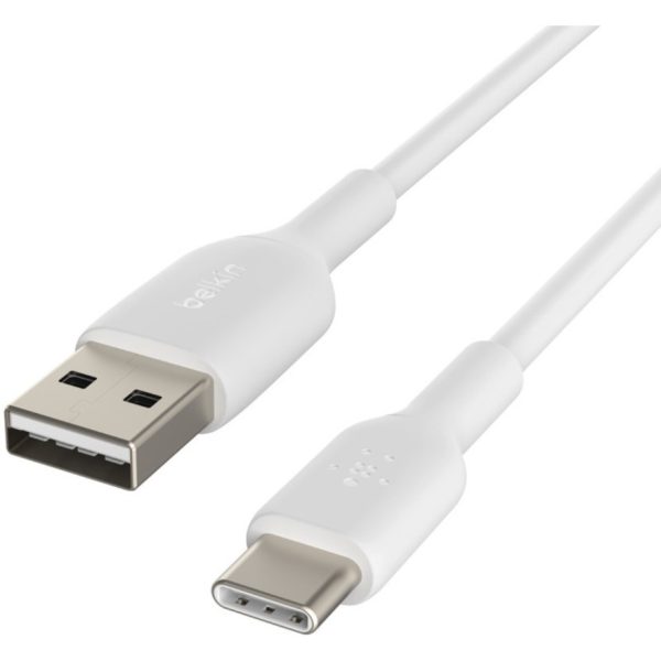 Belkin USB-C to USB-A Cable (2m / 6.6ft, White) - Image 4
