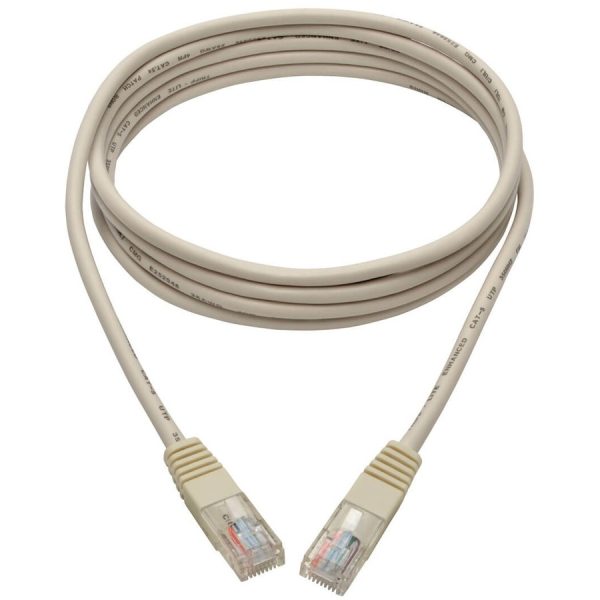Eaton Tripp Lite Series Cat5e 350 MHz Molded (UTP) Ethernet Cable (RJ45 M/M), PoE - White, 7 ft. (2.13 m) - Image 2