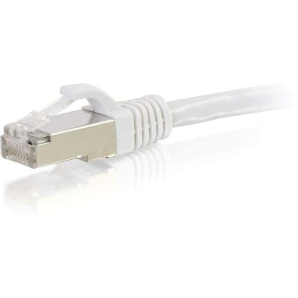 C2G-6ft Cat6 Snagless Shielded (STP) Network Patch Cable - White - Image 2