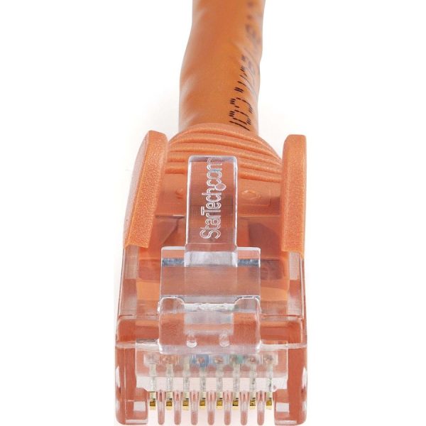 StarTech.com 125ft CAT6 Ethernet Cable - Orange Snagless Gigabit 100W PoE UTP 650MHz Category 6 Patch Cord UL Certified Wiring/TIA - Image 3