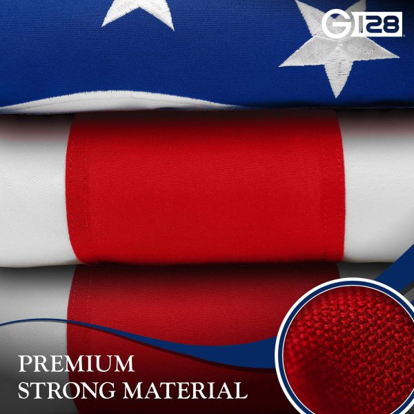G128 Ohio OH State Flag | 1x1.5 Ft | StormFlyer Series Embroidered 220GSM Spun Polyester | Embroidered Design, Indoor/Outdoor, Brass Grommets, Heavy Duty, All Weather - Image 8