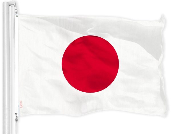 G128 Combo Pack: USA American Flag 3x5 Ft 150D Printed Stars & Japan (Japanese) Flag 3x5 Ft 150D Printed - Image 2