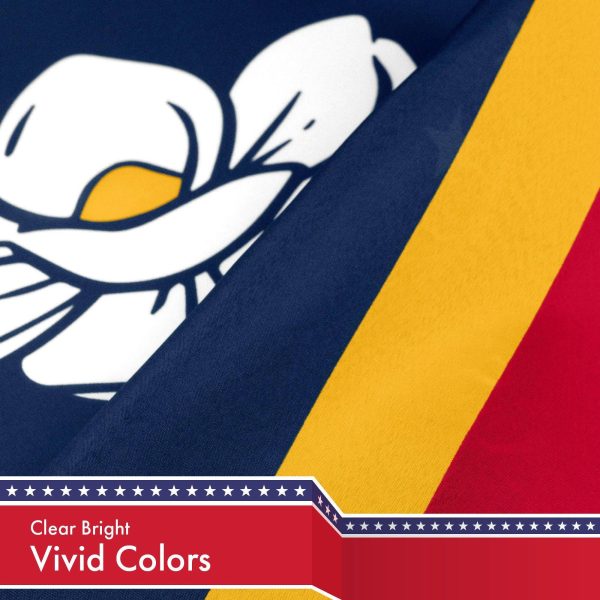 Mississippi 2020 Version Flag 3x5 Ft 5-Pack 150D Printed Polyester By G128 - Image 3